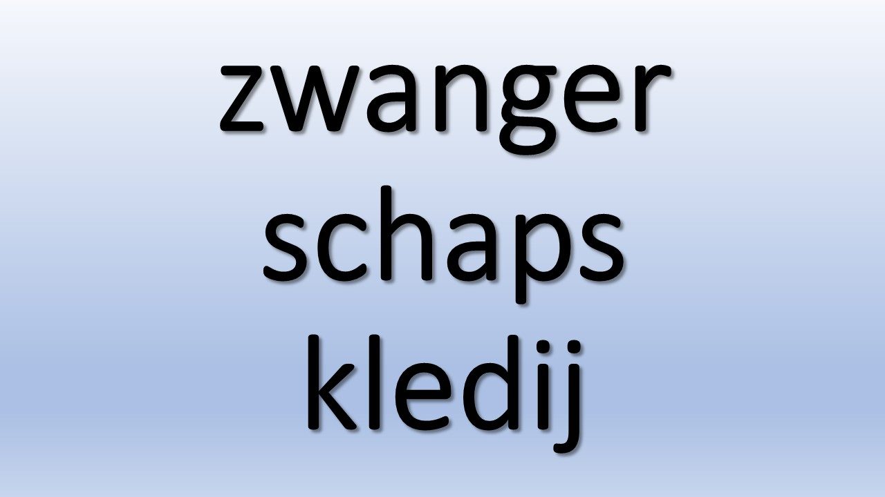 Zwangerschapskledij